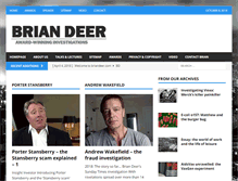 Tablet Screenshot of brian-deer.com